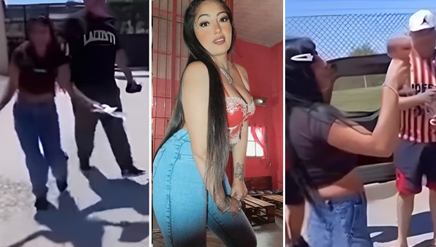 Presa influencer salió de la cárcel y su familia la esperaba para festejar con champagne
